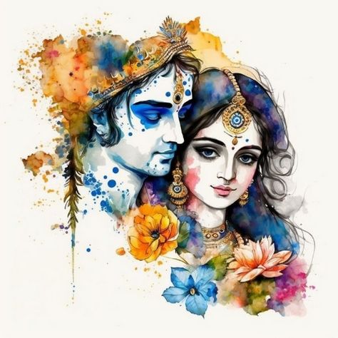 Radha Krishna love images