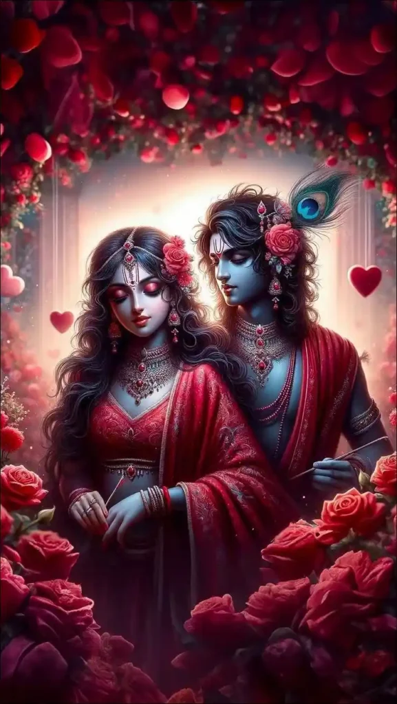 romantic radha krishna images 2