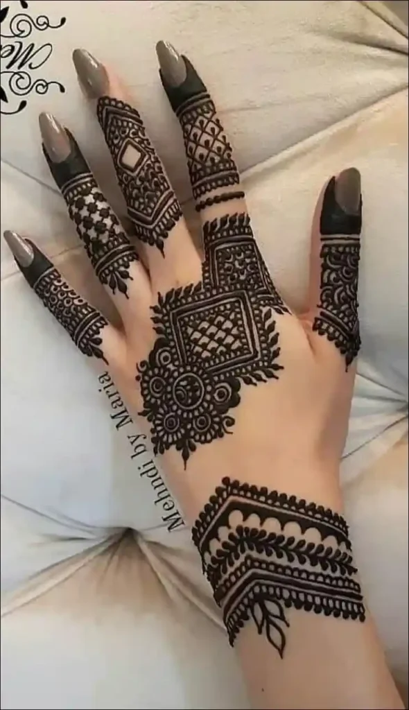 simple mehndi design 117