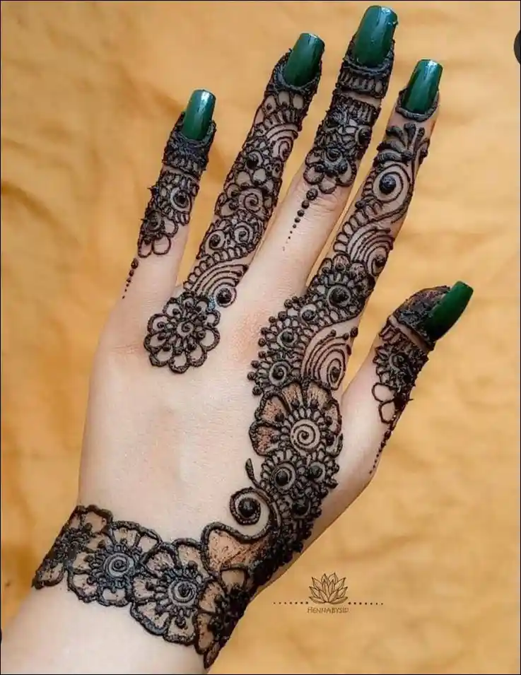 simple mehndi design 99